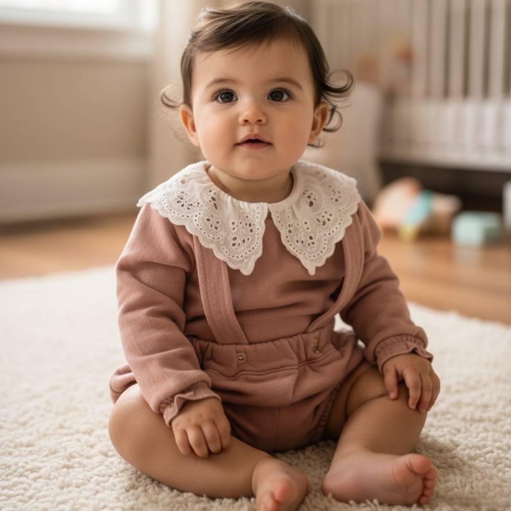 Babidu Baby Girl Sweatshirt Set 3m A22